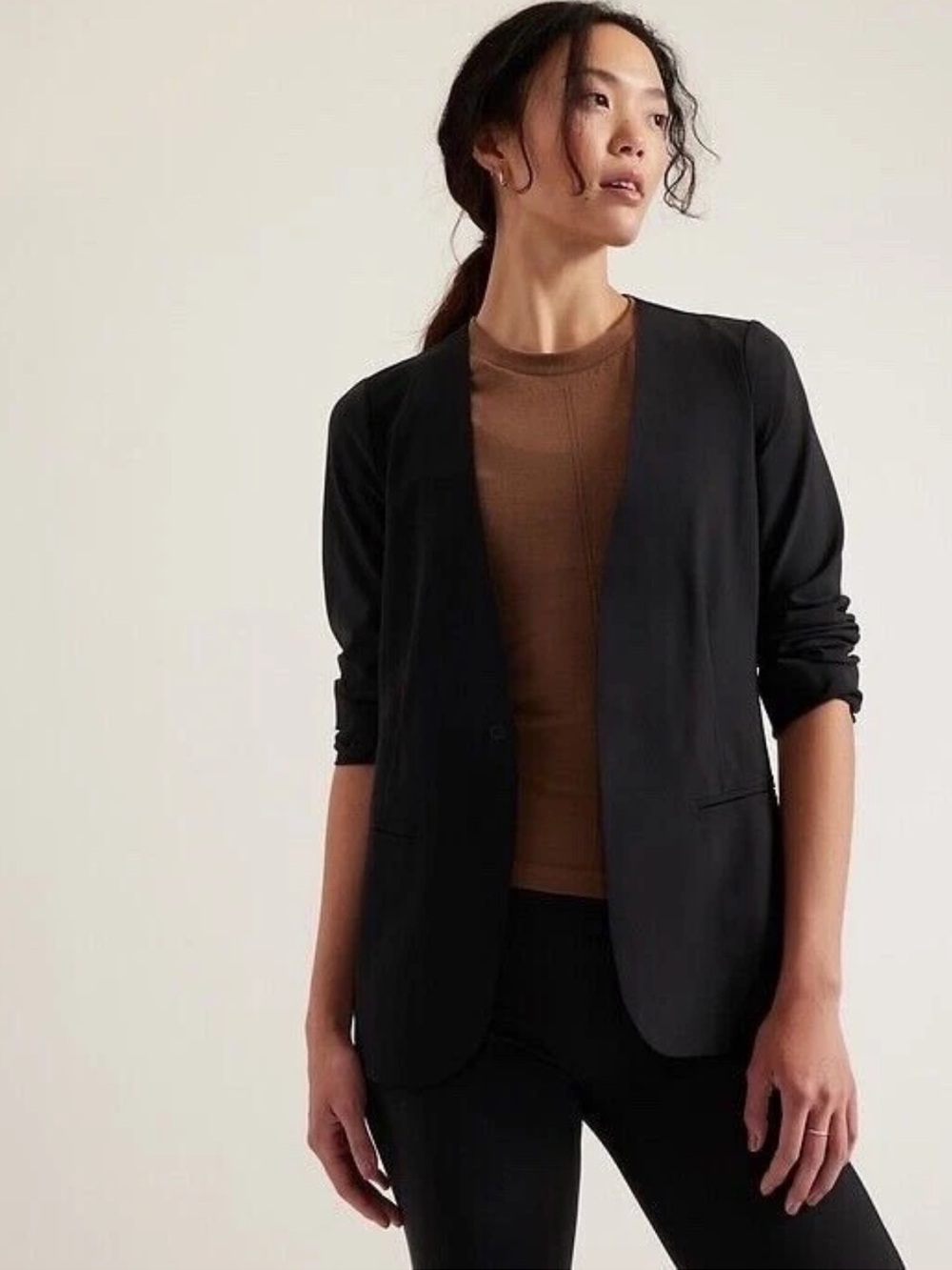 Athleta Black Avenue Blazer Size 2